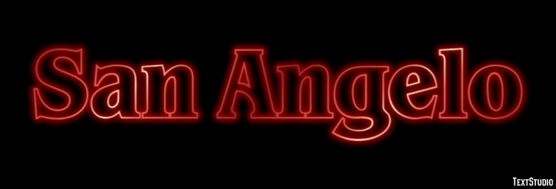San Angelo Efekt tekstowy