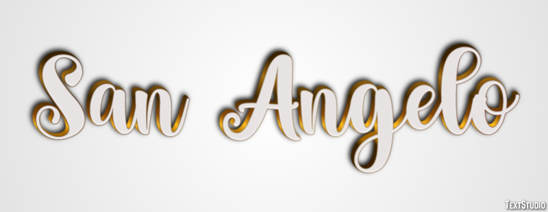 San Angelo Efecto de Texto