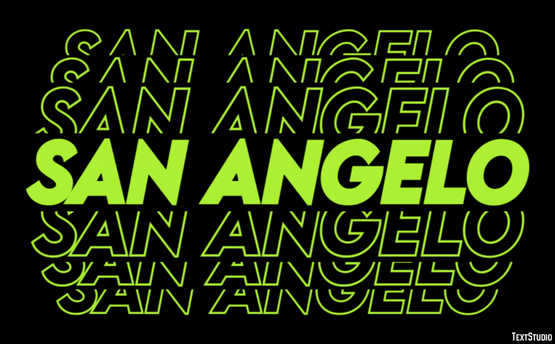 San Angelo Efekt tekstowy