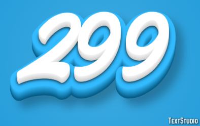 299 Efecto de Texto