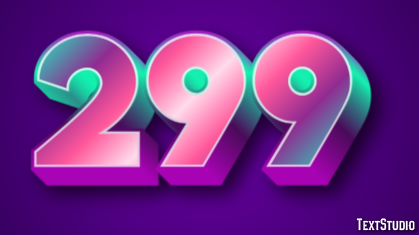 299 Efecto de Texto