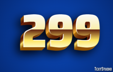 299 Efecto de Texto