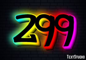 299 Efecto de Texto