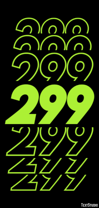 299 Efecto de Texto