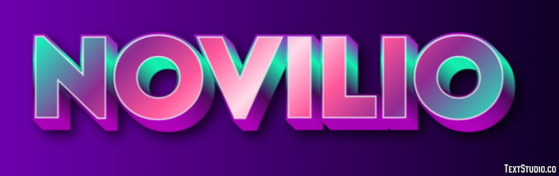 Novilio Effetto testo
