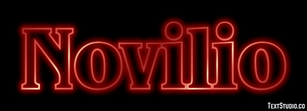 Novilio Effetto testo