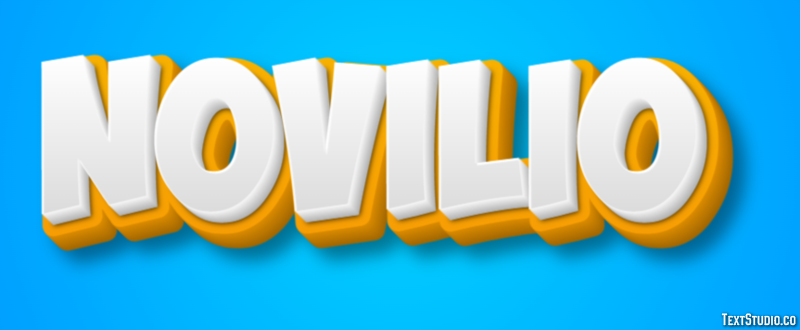 Novilio Effetto testo