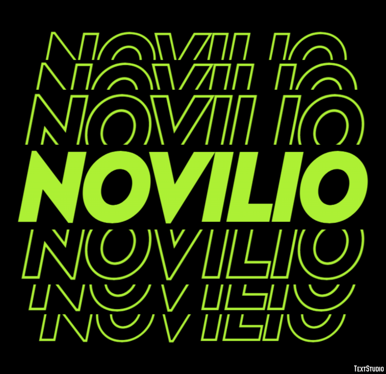 Novilio Effetto testo