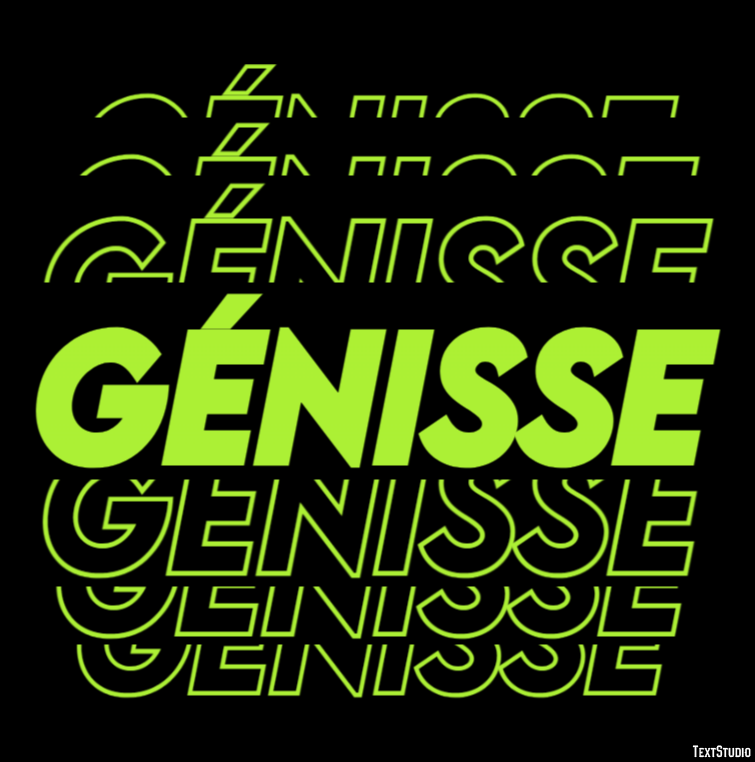 Génisse Effetto testo