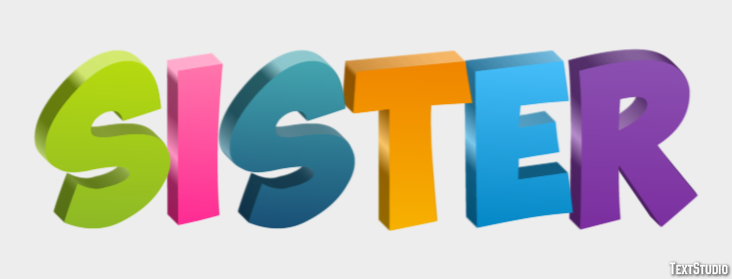 Sister Text Effect