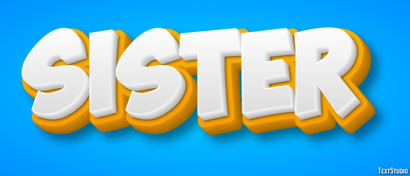 Sister Text Effect
