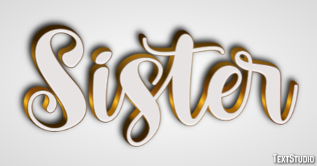 Sister Text Effect