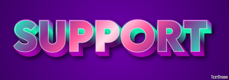 Support Text Effect