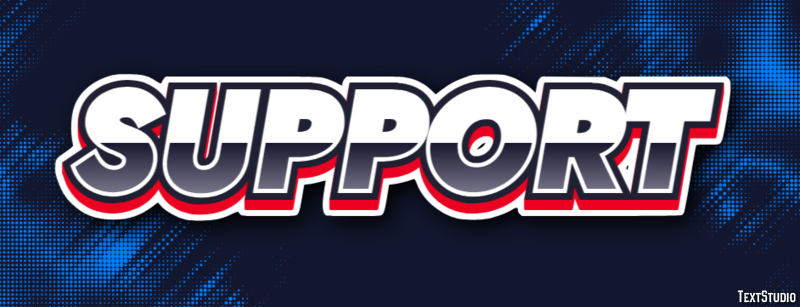 Support Text Effect