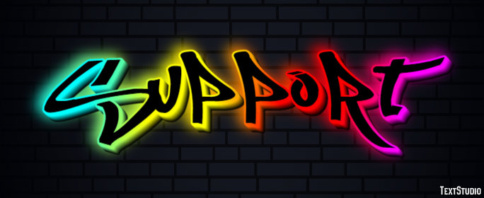 Support Text Effect
