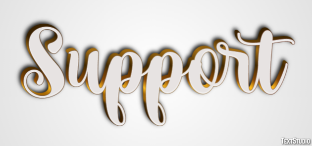 Support Text Effect