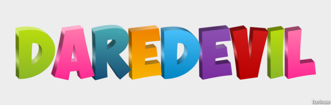 Daredevil Effet de texte