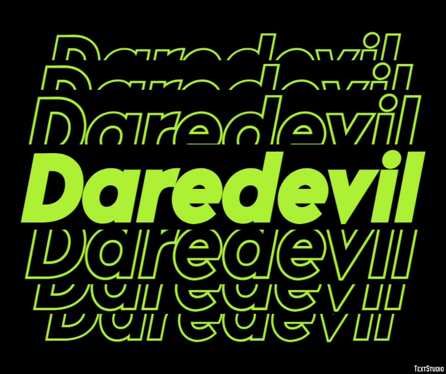 Daredevil テキスト効果