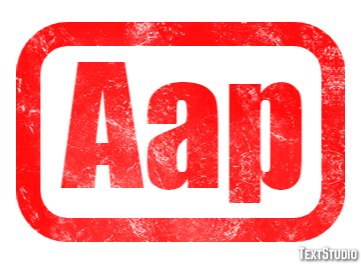 Aap Efecto de texto