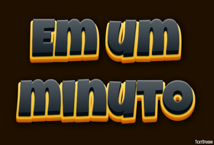 Em um minuto Effetto testo