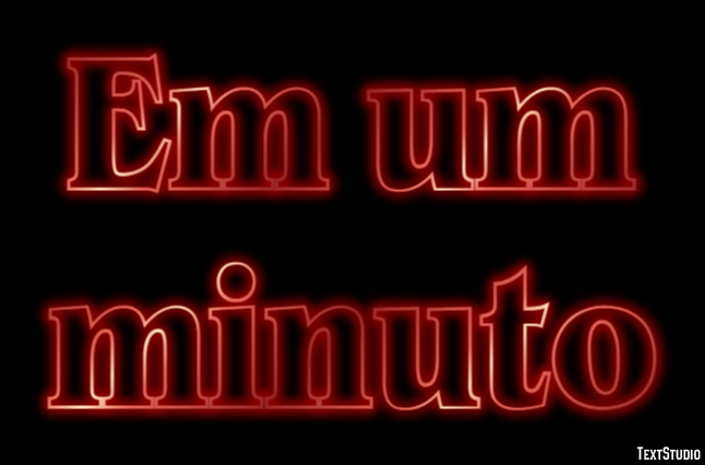 Em um minuto Effetto testo