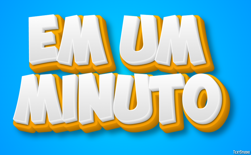 Em um minuto Effetto testo