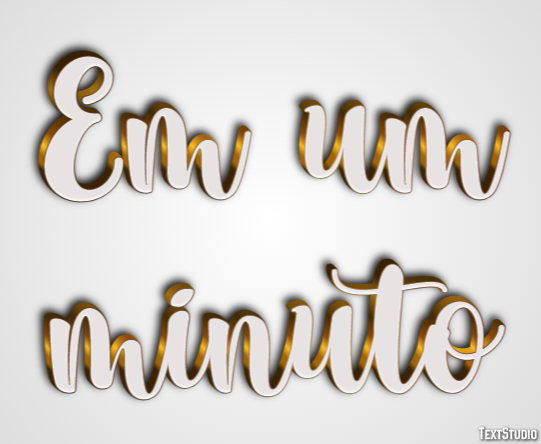 Em um minuto Effetto testo