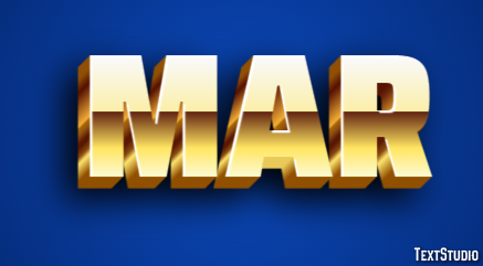 Mar Text effect