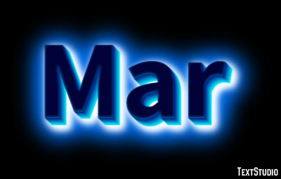 Mar Text effect
