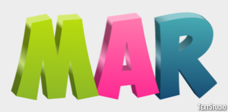 Mar Text effect
