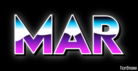 Mar Text effect