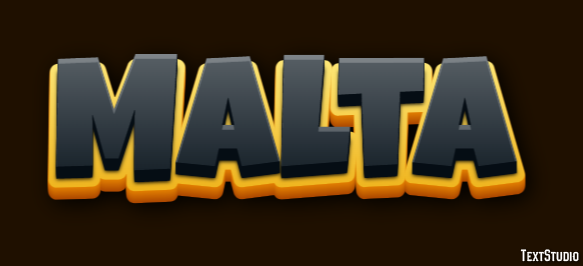 Malta Efecto de Texto