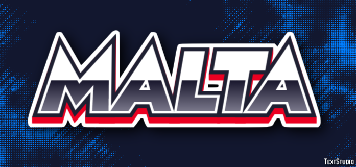 Malta Efecto de Texto