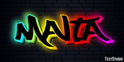 Malta Efecto de texto