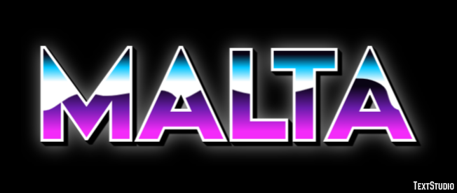 Malta Efecto de texto