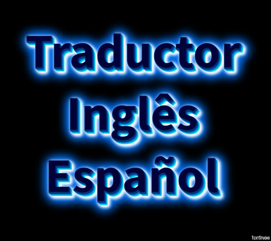 Traductor Inglês Español Efecto de Texto