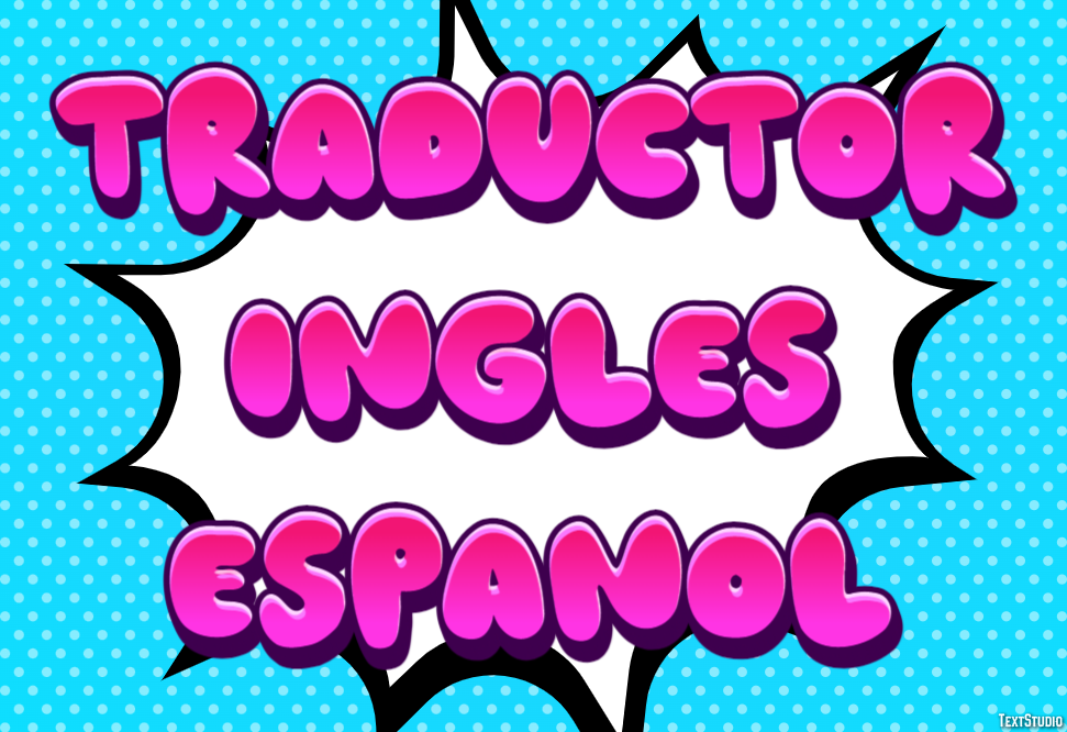 Traductor Inglês Español Efecto de Texto