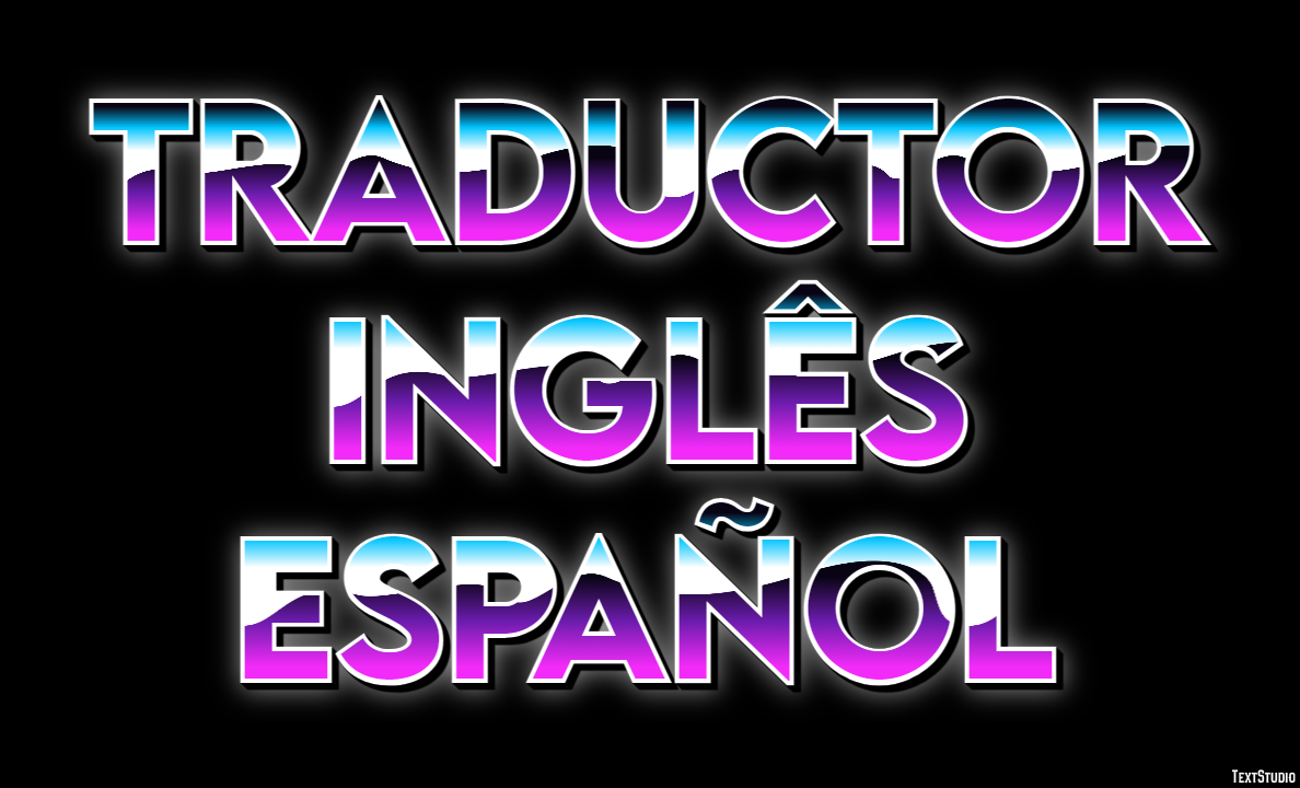 Traductor Inglês Español Efecto de texto