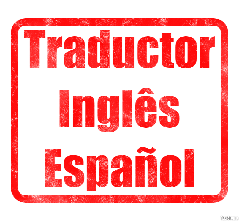 Traductor Inglês Español Efecto de texto