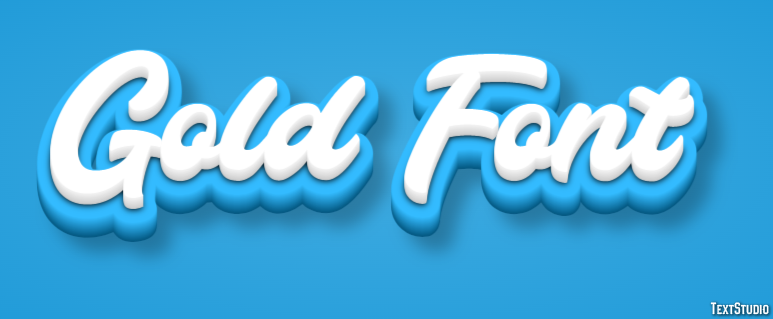 Gold Font Efekt tekstowy