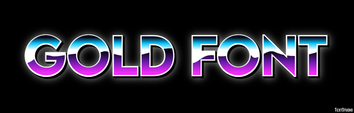 Gold Font Efekt tekstowy