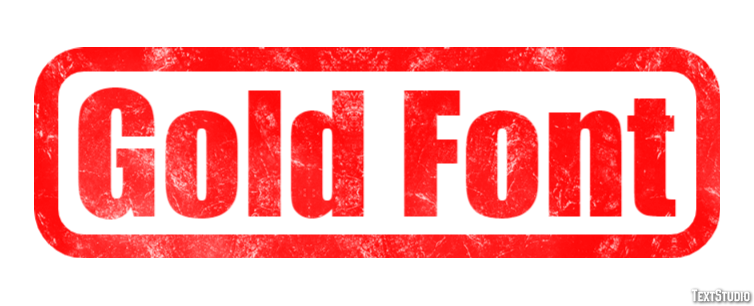 Gold Font Efeito de texto