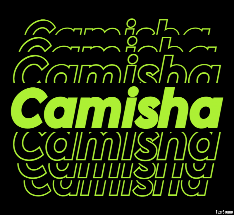 Camisha Text effect