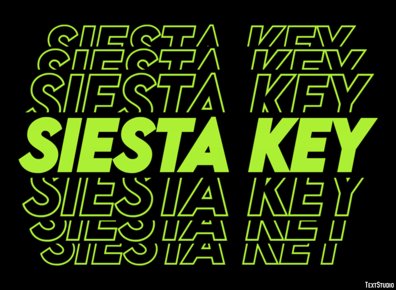 Siesta Key Efekt tekstowy
