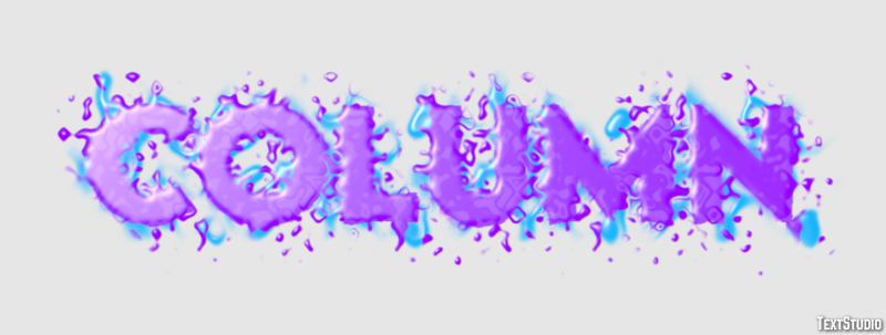 Column Text Effect