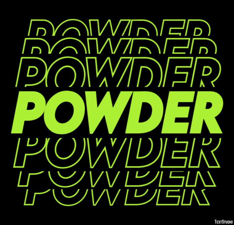 Powder Text Effect