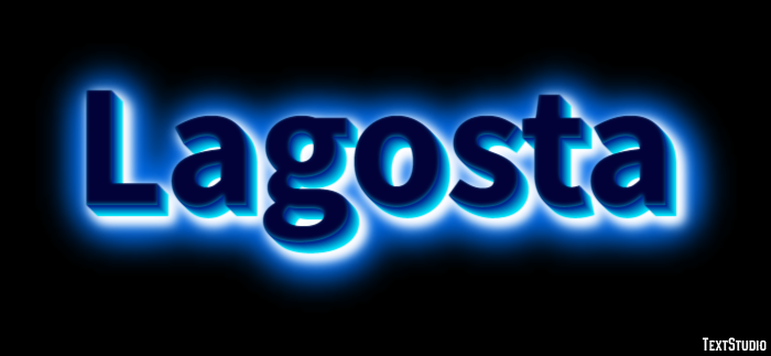 Lagosta Efeito de texto