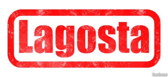 Lagosta Efeito de texto