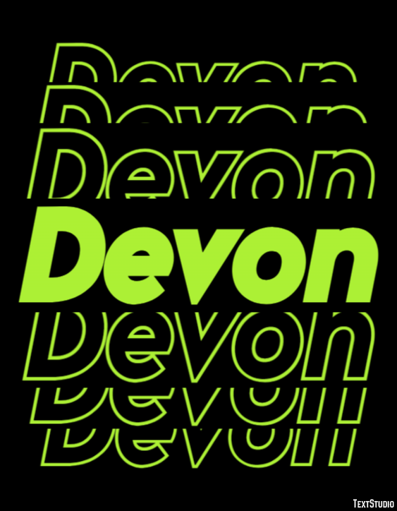 Devon Text Effect