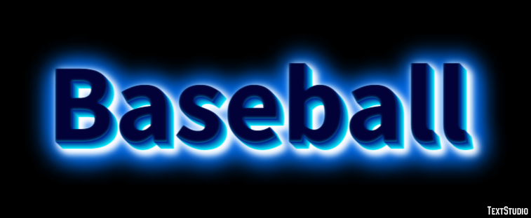 Baseball Text effect